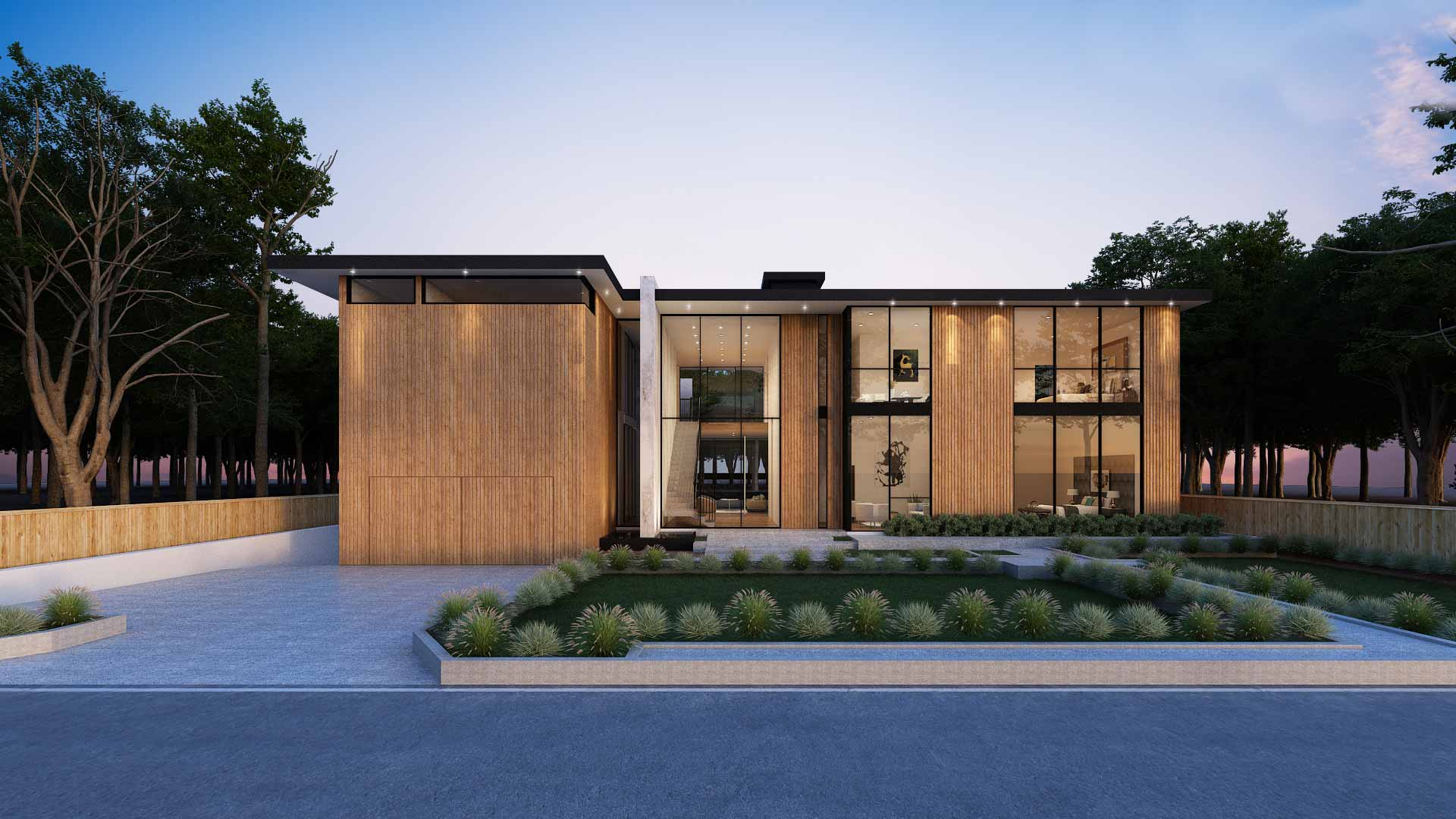 15. 3D Render of a Luxurious Single Family Home in California, USA